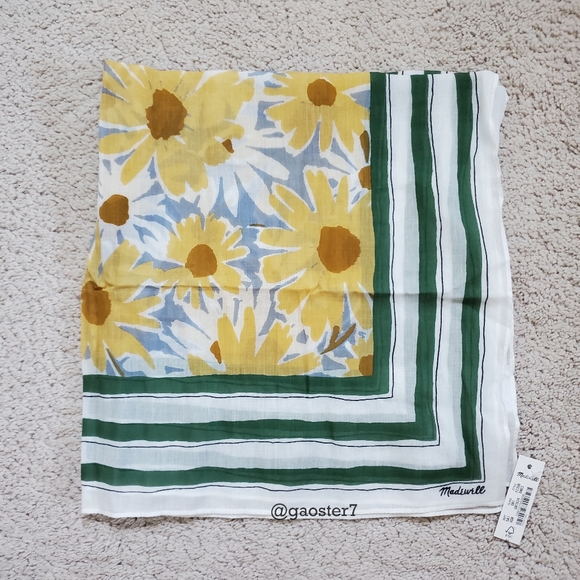 🚫SOLD🚫Madewell Organic Cotton Bandana - Picture 5 of 7